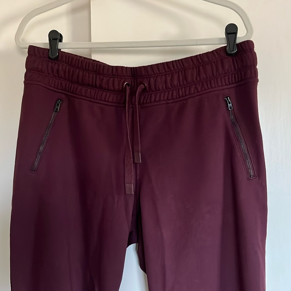 Athleta Burgundy Track Pants